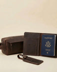 Passport Wallet & Luggage tag + Toiletry Bag