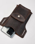 Personalized Leather Phone Belt Case