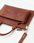 Leather Laptop Bag — Premium Personalized Handmade Leather Laptop Sleeve | Pikore