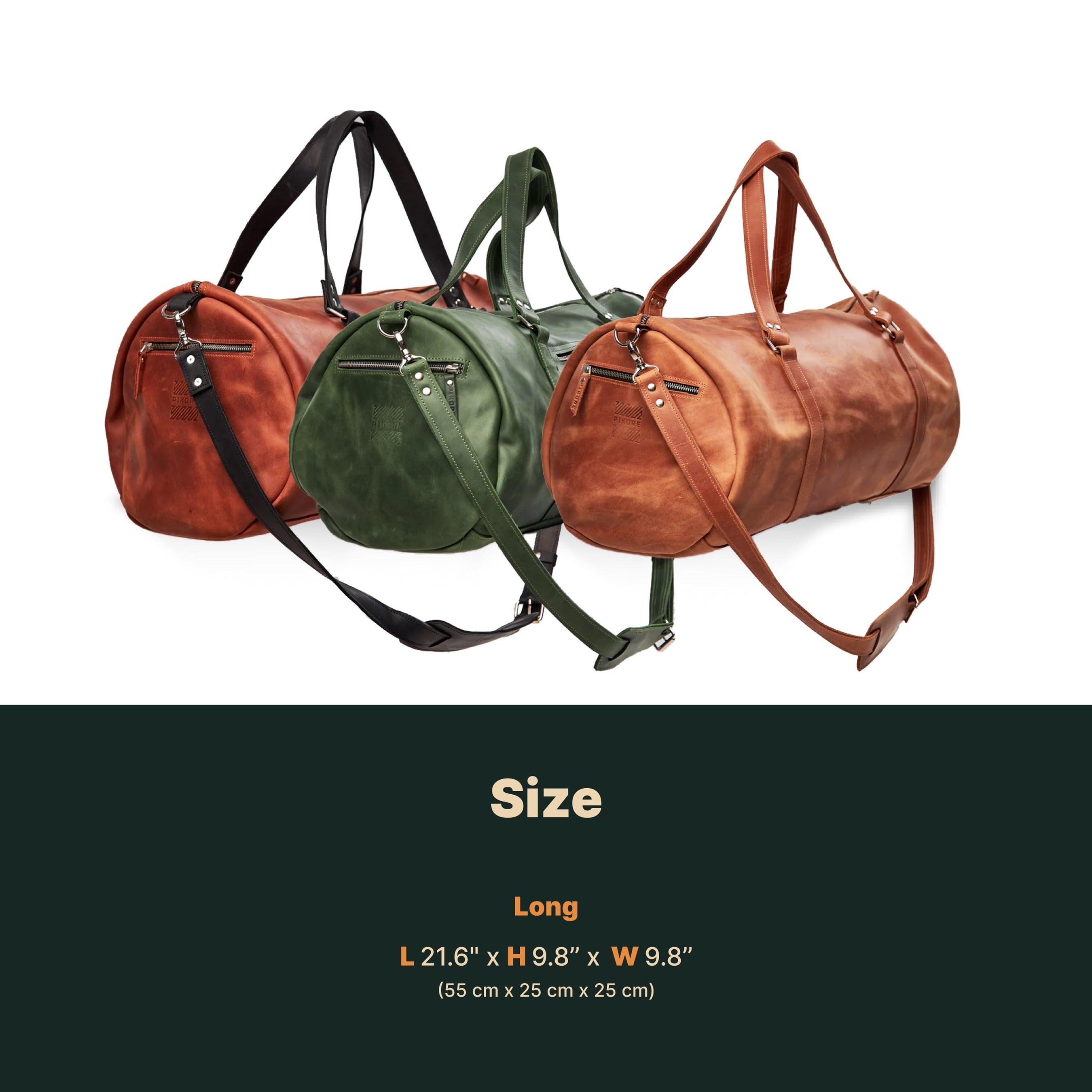 Leather duffle bag clearance backpack