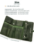 Leather Paint Brush Roll