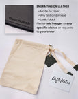 Slim Leather Wallet — Premium Personalized Handmade Leather Add-ons | Pikore