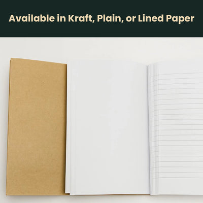 Notebook Insert – 3x48 Pages — Premium Personalized Handmade Leather Add-ons | Pikore