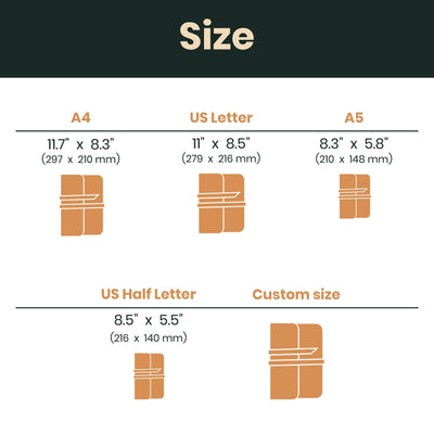 Leather Book Cover "Vintage" - Pikore