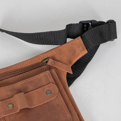 Barber Waist Bag Leather - Pikore