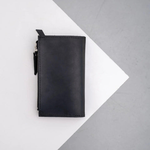 Leather Zipped Wallet - Pikore