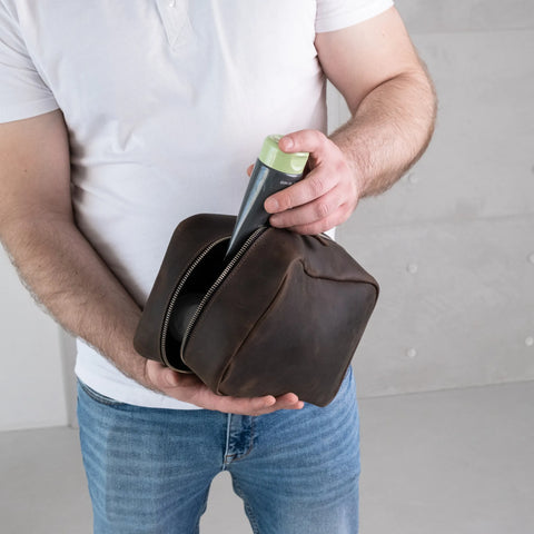 Leather Dopp Kit