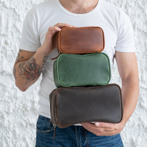 Leather Dopp Kit