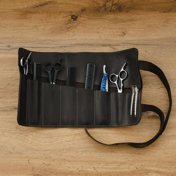 Leather Barber Tool Roll - Pikore
