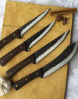 Personalized Chef Knife Set with 4 Professional Knives - Pikore