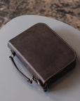 Leather Bible Cover With Zipper - Pikore