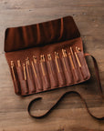 Leather Knitting Needle Case