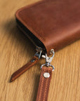 Long Leather Wallet for Women with Zipper