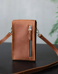 Leather Crossbody Phone Bag