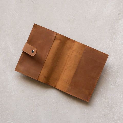 Leather Book Carrier Bag