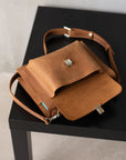 Leather Book Carrier Bag