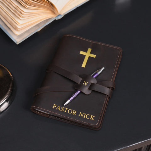 Personalized Leather Prayer Journal