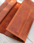 Knitting Needle Roll — Premium Personalized Handmade Leather  | Pikore