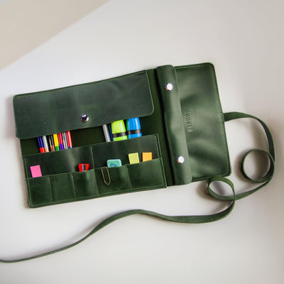 Leather Artist Pencil Roll - Pikore