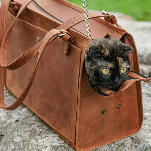 Leather Cat Bag - Pikore