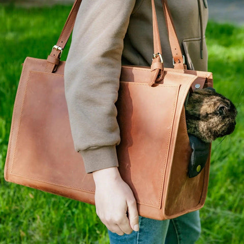 Leather Cat Bag - Pikore