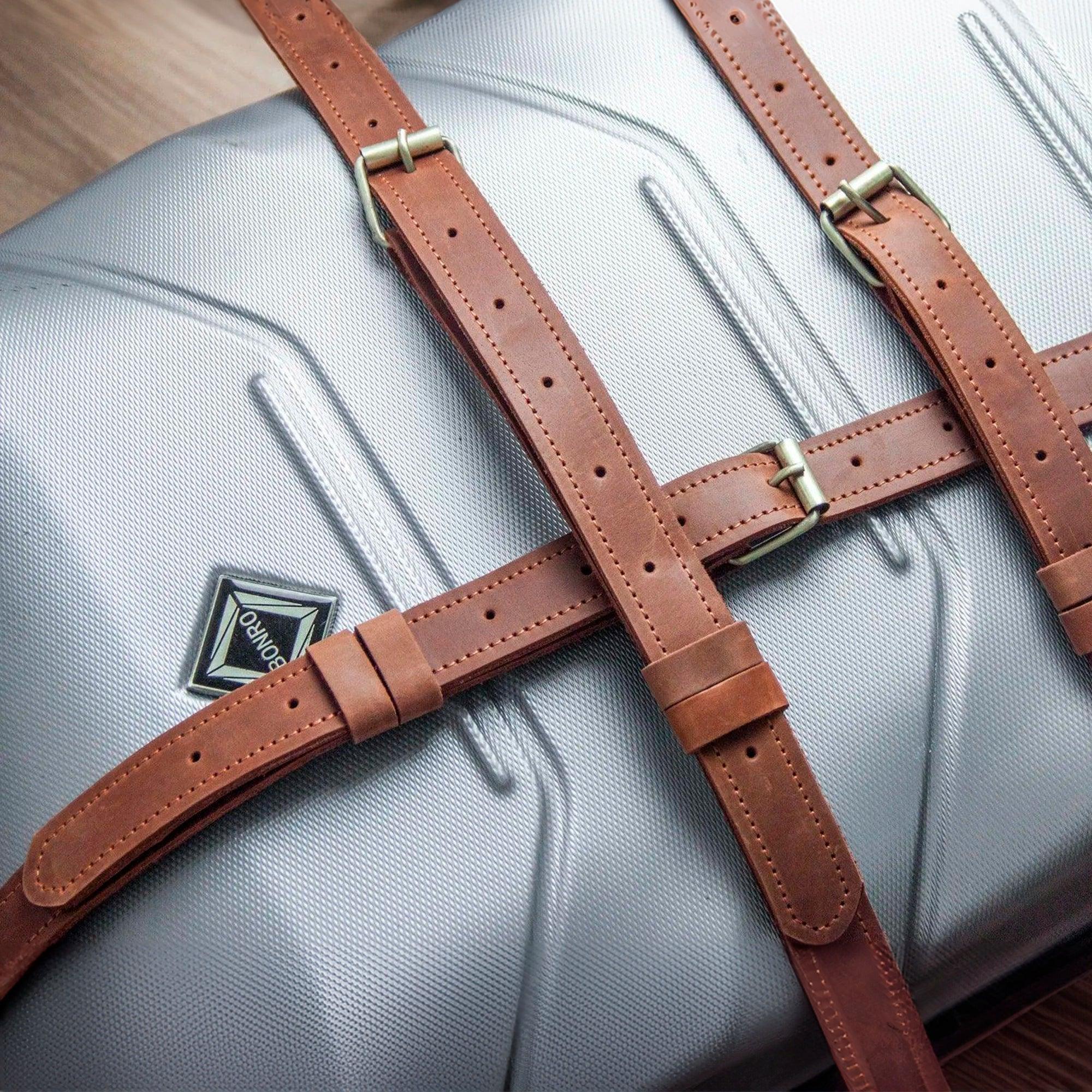 Leather Luggage Straps - Pikore