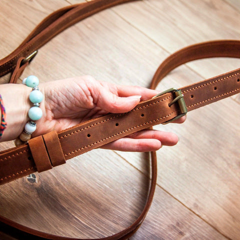 Leather Luggage Straps - Pikore