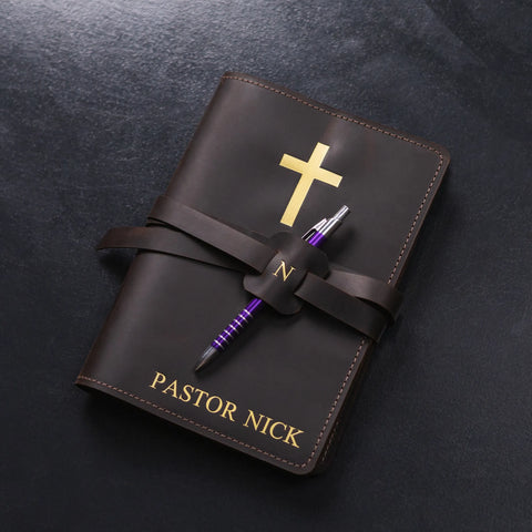 Personalized Leather Prayer Journal