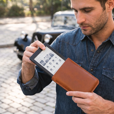 Stylish handcrafted Kobo case made from premium leather for lasting everyday use.