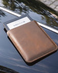 Refillable leather Kobo cover designed for stylish everyday protection and travel.