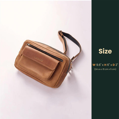 Leather Belt Bag For Men - Pikore