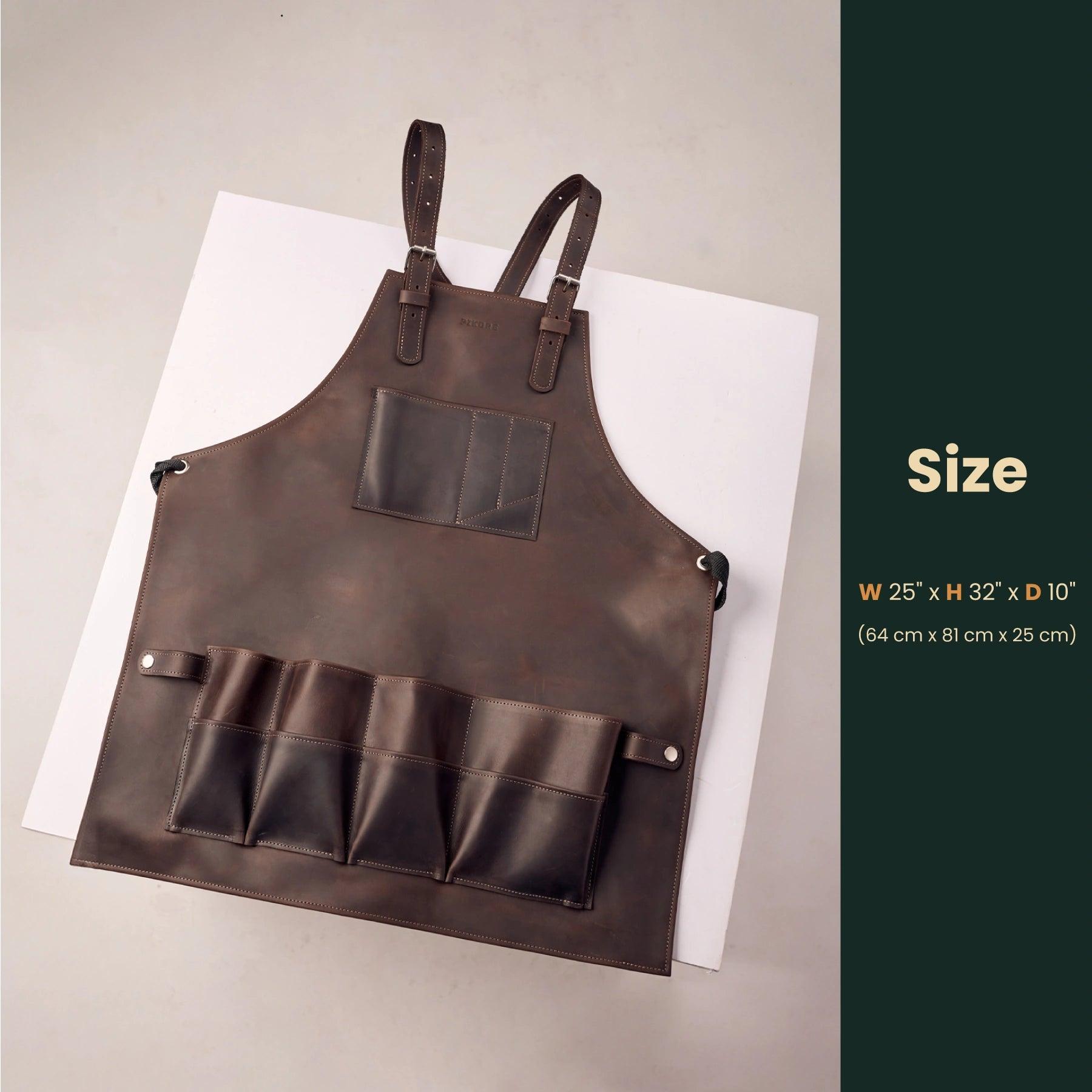 12-Pocket Leather Tool Apron - Pikore