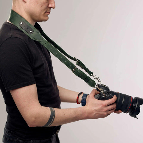 Leather Camera Strap - Pikore