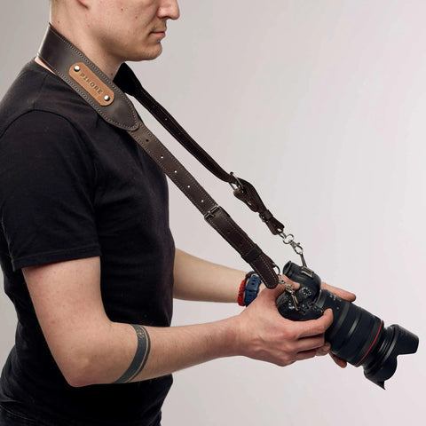 Leather Camera Strap - Pikore