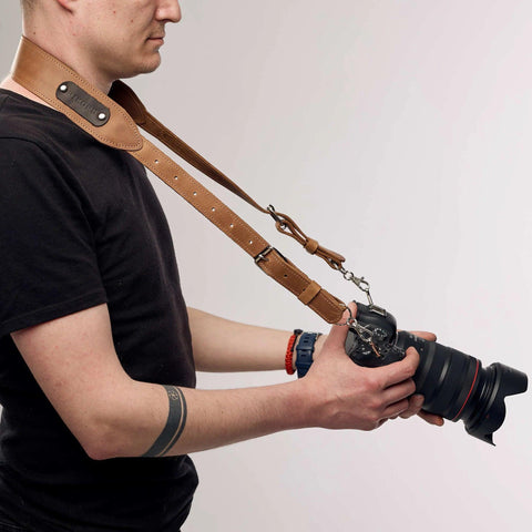 Leather Camera Strap - Pikore