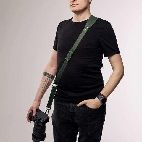 Leather Camera Shoulder Strap - Pikore