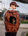 Leather Pet Backpack - Pikore
