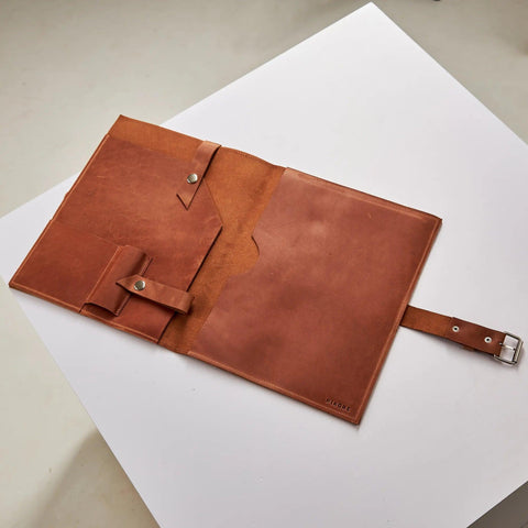 Leather Macbook Sleeve Belted - Pikore