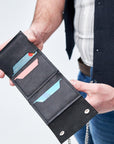 Leather Trifold Wallet - Pikore