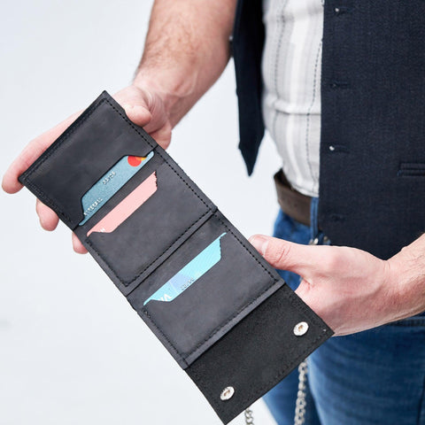 Leather Trifold Wallet - Pikore