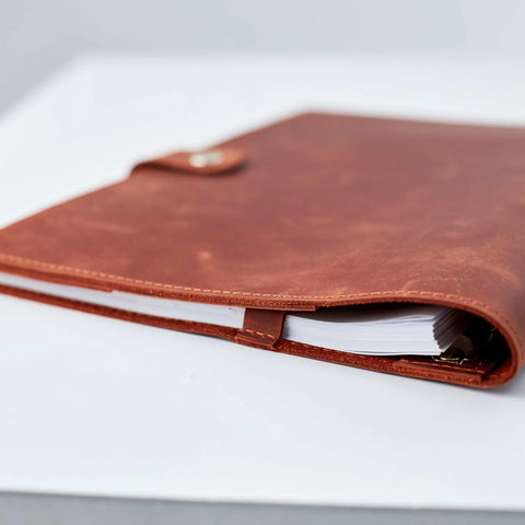 Leather Ring Binder Cover