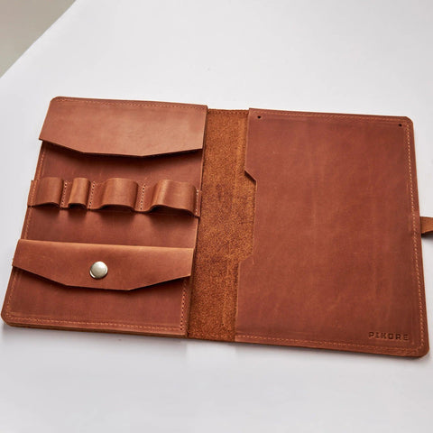 Leather Sketchbook Cover - Pikore