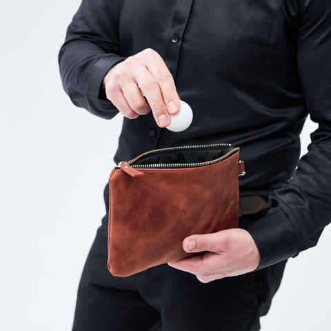 Leather Golf Pouch - Pikore