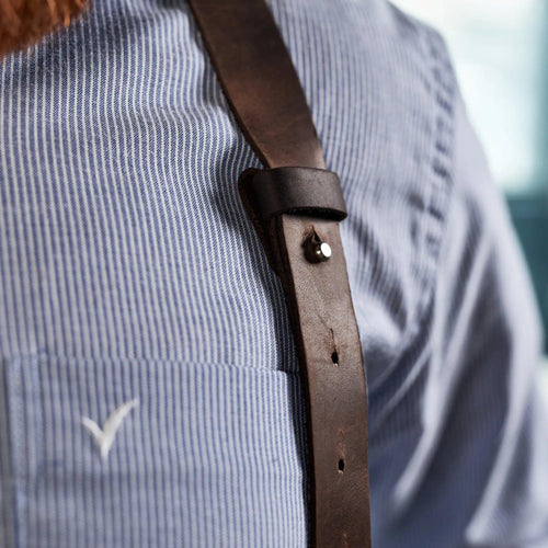 Leather Men's Suspenders - Pikore