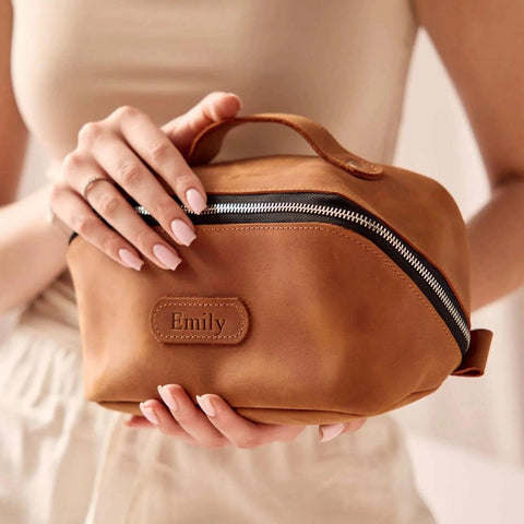 Leather travel purse organizer discount