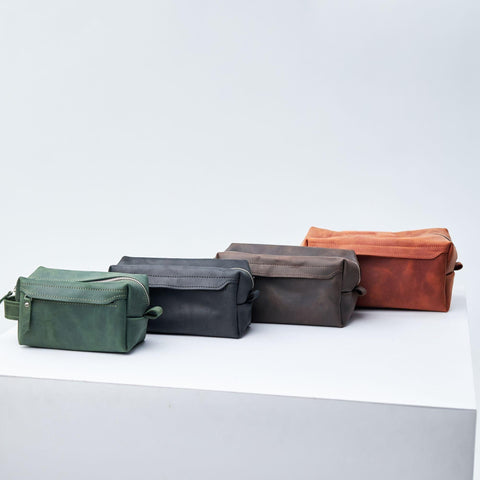 Leather Toiletry bag / Gift for Present - Pikore