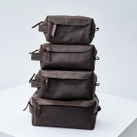 Leather Toiletry bag / Gift for Present - Pikore