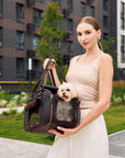 Leather Dog Carrier Bag