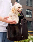 Leather Dog Carrier Bag