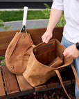 Leather Tennis Bag with Racket Holder